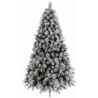 Bellatio Besneeuwde Kunst Kerstboom Op Metalen Poot 120 Cm Kunstbomen - Kunst Kerstbomen/kunstbomen