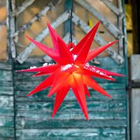 Sterntaler Decoratie-ster, buiten, 18-punten, Ø 40 cm rood