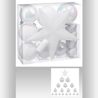 feericlights&christmas Kit von 18 weißen stücken - Kit von 18 weißen Stücken - Kunststoff - Abmessungen L. 23 -6 x l. 7.3 x l. 20 cm - Feeric lights & christmas - weiß