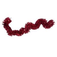 Bellatio Folieslinger Kerstboom Decoratie Kerstslinger Rood 15 Cm X 2 M