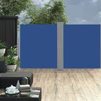 VIDAXL Ausziehbare Seitenmarkise Blau 140x600cm
