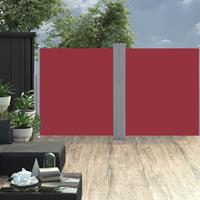 VIDAXL Ausziehbare Seitenmarkise Rot 140x600cm