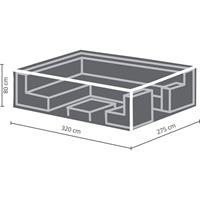 Schutzhülle für Gartenmöbel, Grau, rechteckig, 320 cm x 275 cm x 80 cm - Perel