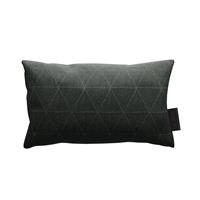 Sierkussen 50x30cm Outdoor Triangle Black