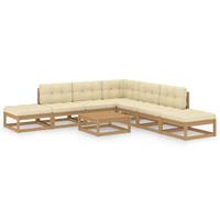 vidaXL 8-tlg. Garten-Lounge-Set mit Kissen Kiefer Massivholz 