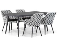 Lifestyle Garden Furniture Lifestyle Crossway/Valencia 170 cm dining tuinset 5-delig