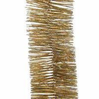 5x Kerstslingers Glitter Goud 270 Cm - Guirlande Folie Lametta - Gouden Kerstboom Versieringen