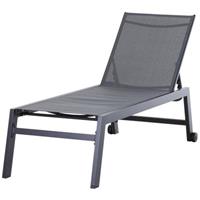 Sunny Ligstoel tuinstoel relaxstoel 5-traps rugleuning tuinmeubel aluminium