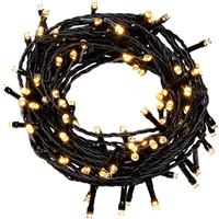 Konstsmide LED Weihnachtslichterkette für draußen 11m mit 80 warmgoldenen LEDs - Timer - Dämmerungsschalter