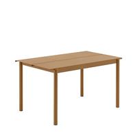 Muuto Linear Steel Tafel Burnt Orange - b. 140 cm.