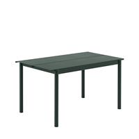 Muuto Linear Steel Tafel Dark Green - b. 140 cm.