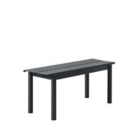 Muuto Linear Steel Bank Black - b. 110 cm.