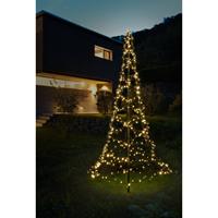 FlinQ Luxxtree Vlaggenmast Lichtketting 6m Warmwit icht Kerstboom - 900 Led-lichtjes