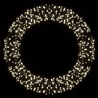 CHRISTMAS UNITED LED-Weihnachtskranz, schwarz, 600 LEDs, Ø 40cm