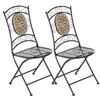 PUREDAY Outdoor-Stuhl-Set, 2-tlg. Kemo Gartenstühle schwarz