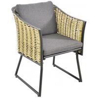 Express Solamente antraciet wicker tuinstoelen - Set van 2 stuks