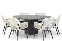 Lifestyle Garden Furniture Lifestyle Advance/Graniet 170 cm triangel dining tuinset 7-delig