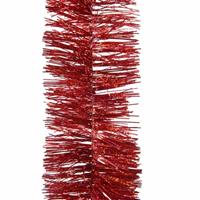 3x Rode Glitter Kerstboomslinger 270 Cm - Kerstslingers