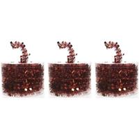 3x Rode Kerstboomslingers 700 Cm - Kerstslingers