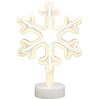 Konstsmide 3077-100 LED-Silhouette Schneeflocke Warmweiß LED Weiß
