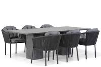 Santika Furniture Santika Novita/Graniet 220 cm dining tuinset 7-delig