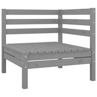 vidaXL 10-tlg. Garten-Lounge-Set Grau Massivholz Kiefer 