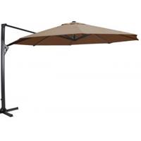 express Taurus Zweefparasol taupe 350 cm ronde parasol