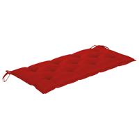 VIDAXL Gartenbank-Auflage Rot 120x50x7 cm Stoff