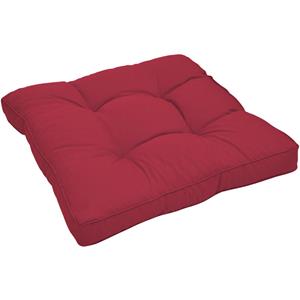 Beautissu - Loungekissen Xluna Sitz Rot, 40x40x10 cm