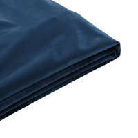 Beliani - Abziehbarer Bezug für Bett fitou Samtstoff dunkelblau 160 x 200 cm - Blau