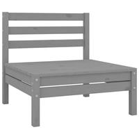 VidaXL 8-tlg. Garten-lounge-set Grau Kiefer Massivholz