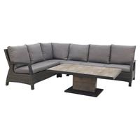 Vdg Darwin/jersey Deluxe Lounge Dining Set - Antraciet