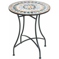 PRIMASTER TrendLine Gartentisch Provence Mosaik 60 cm Tisch Beistelltisch Terrassentisch