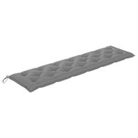 VIDAXL Gartenbank-Auflage Grau 200x50x7 cm Stoff