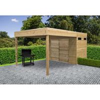 Solid tuinhuis Cube Corbara geïmpregneerd hout 298x198 + 297cm