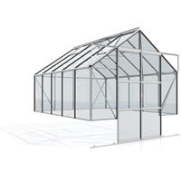 Vitavia Gewächshaus Cassandra 8300 aluminium eloxiert 8,3 m² ohne Sockelmauer, 3 mm ESG