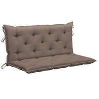 VIDAXL Auflage für Hollywoodschaukel Taupe 120 cm Stoff