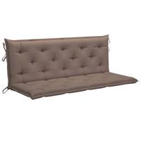 vidaxl Tuinbankkussens 2 st 150x50x7 cm oxford stof taupe