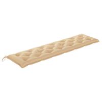 VIDAXL Auflage für Hollywoodschaukel Beige 200 cm Stoff