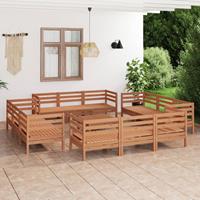 vidaXL 13-tlg. Garten-Lounge-Set Honigbraun Massivholz Kiefer 