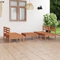 vidaXL 5-tlg. Garten-Lounge-Set Honigbraun Massivholz Kiefer 