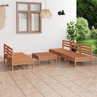 vidaXL 6-tlg. Garten-Lounge-Set Honigbraun Massivholz Kiefer 