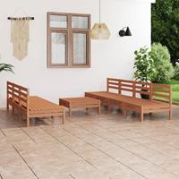 vidaXL 8-tlg. Garten-Lounge-Set Honigbraun Massivholz Kiefer 