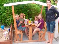 Promadino Garten-Kindersitzgruppe »Anna«, mit Pavillon, BxTxH: 119x208x166 cm