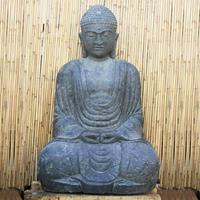 Gartentraum.de Edle Stein Buddhafigur Wobhani sitzend / 150 cm