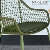 Gartentraum.de Sitzkissen für den Gartenstuhl Anna aus Sunbrella von Max&Luuk - Anna Sitzkissen / Gaillette Reseda