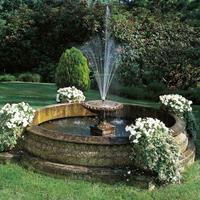 Gartentraum.de Garten Springbrunnen Steinguss groß - Coppa Liva / Portland weiß / 323,5cm (Außendurchmesser)
