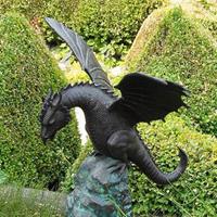 Gartentraum.de Edler Drachen als Bronze Wasserspeier - Celeritas