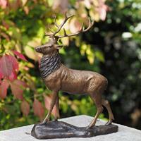 Gartentraum.de Deko Hirschskulptur als Gartenbronze - Hirsch Fredo