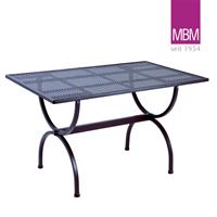 Gartentraum.de Tisch für draußen - MBM - Metall/Eisen - rustikal - 75x125x73cm  - Tisch Romeo